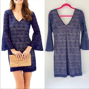 Lilly Pulitzer nicoline scalloped lace dress small